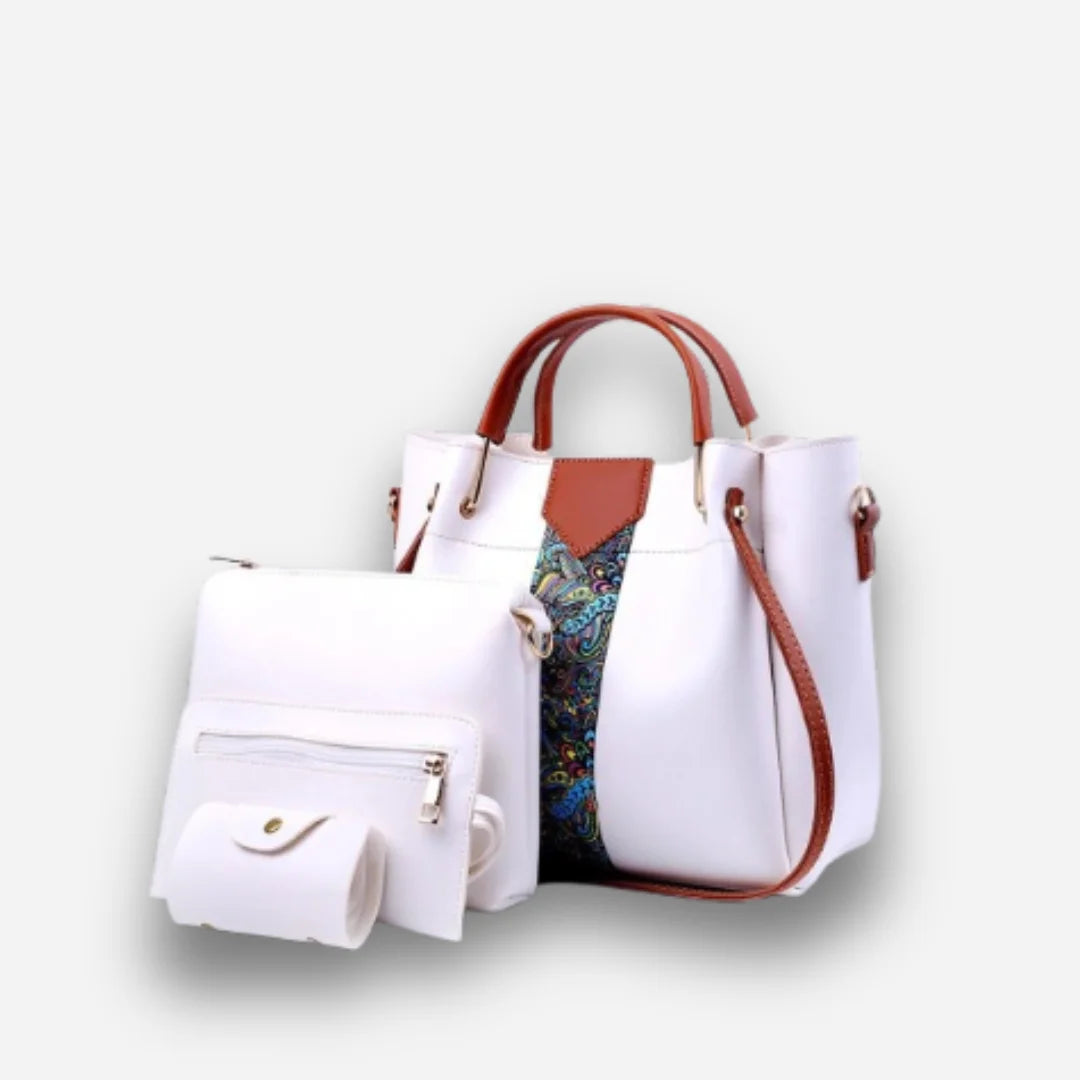 4 Pcs Women's Beautiful PU Leather Shoulder Bag