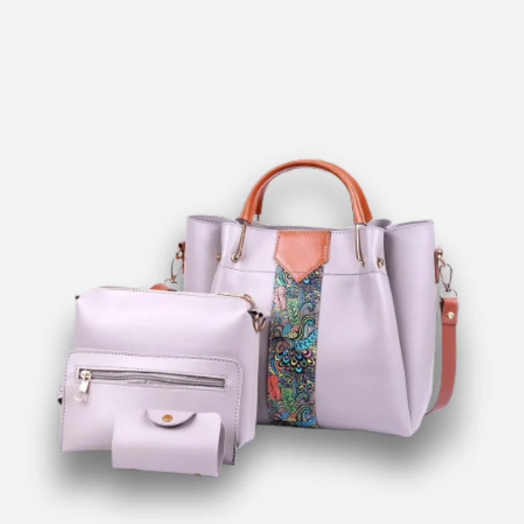 4 Pcs Women's Beautiful PU Leather Shoulder Bag