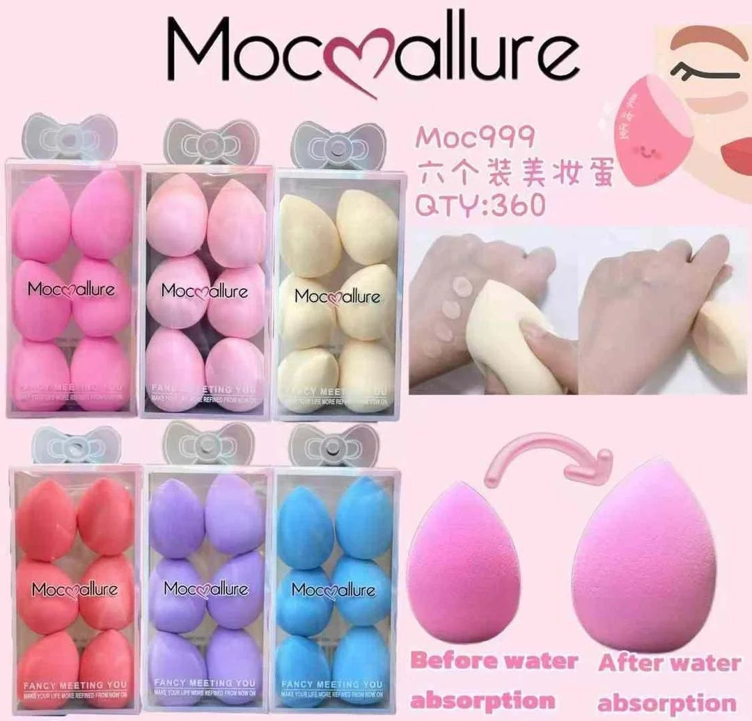 Multicolor Beauty Blender  and Contouring 6pc