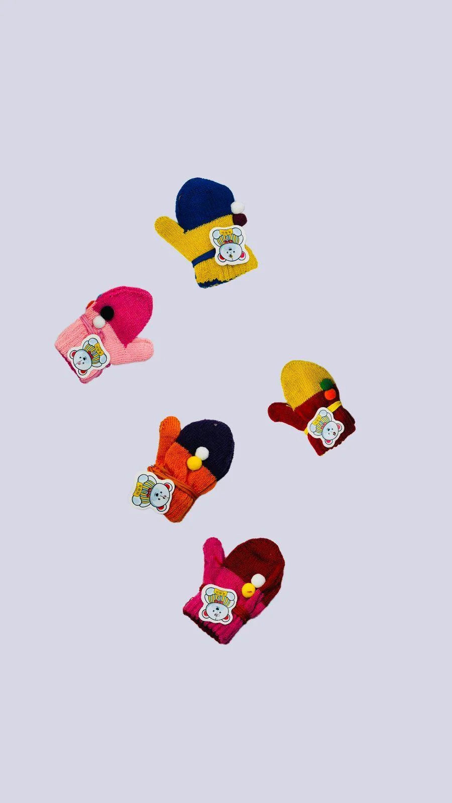 Baby Printed Mittens, Pack Of 3