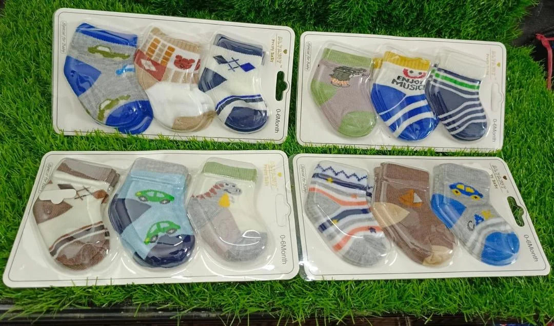 Baby Printed Socks , Pack Of 12