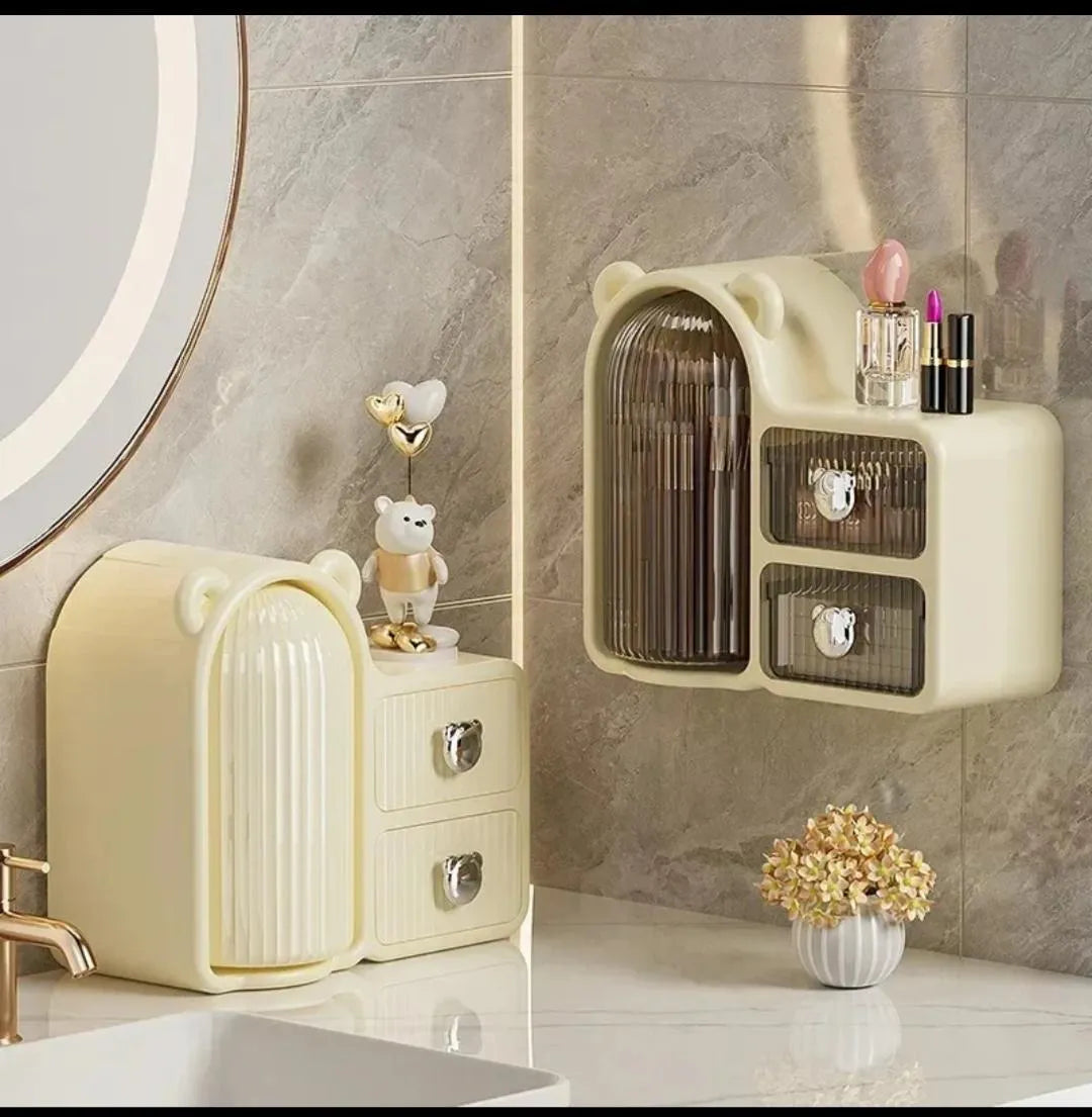 Rotating Makeup Organizer Makeup Plastic Storage Box