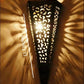 Scone Shaped Wooden Wall Hanging Lamp