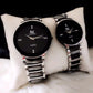 Stylish Unisex Couple Watches - Set of 2 with Quartz Movement