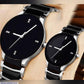 Stylish Unisex Couple Watches - Set of 2 with Quartz Movement