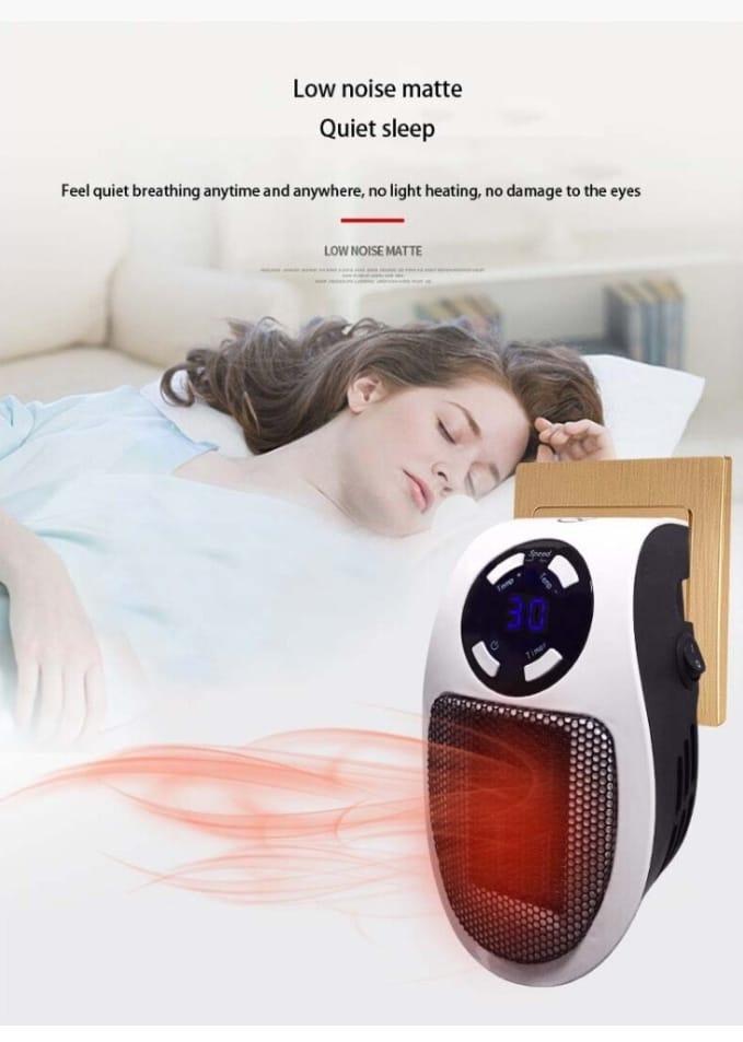 Portable Electric Heater - 500 Watts - Ideal for Quick Heating in Any Space