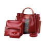 4 Pcs Women's Beautiful PU Leather Shoulder Bag