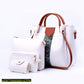 4 Pcs Women's Beautiful PU Leather Shoulder Bag