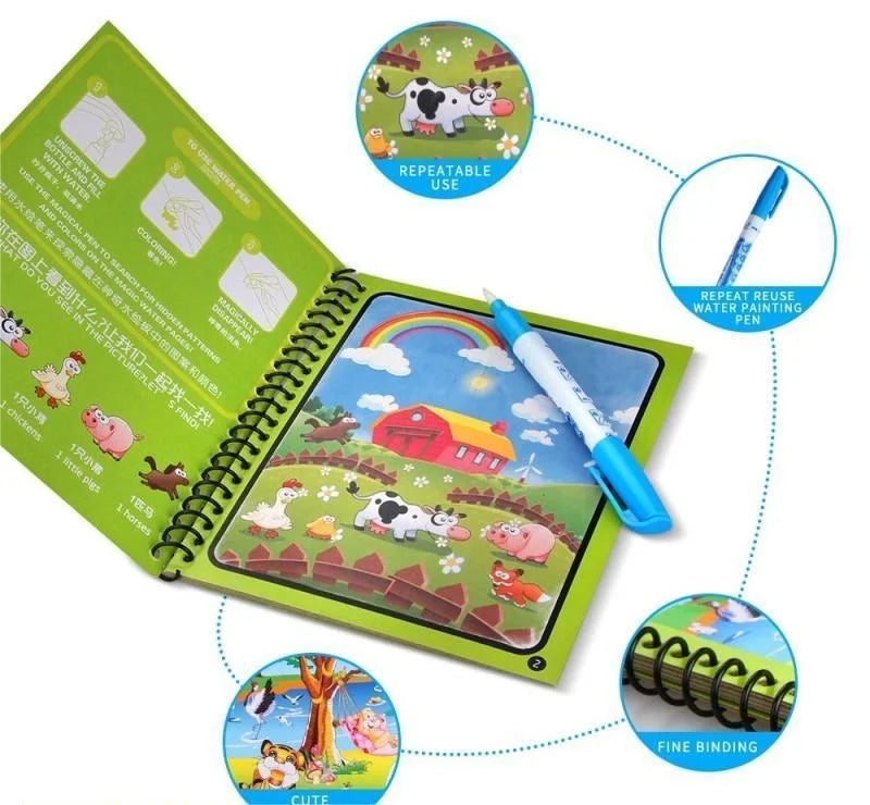 Magic Water Book Painting Drawing & Magic Water Pen