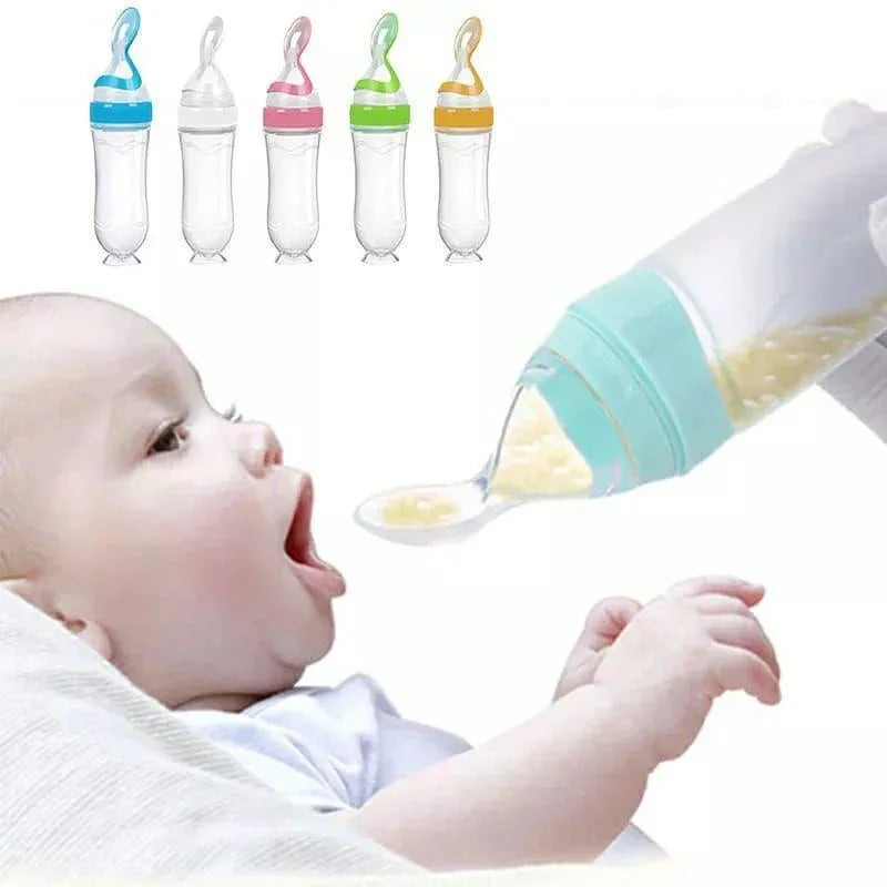 Silicone Squeeze Feeder with Spoon