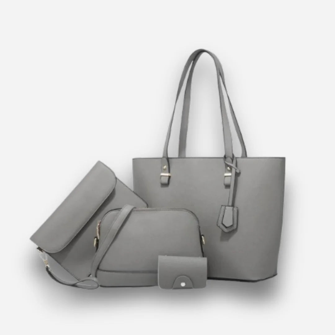 Women's PU Leather Plain Shoulder Bag