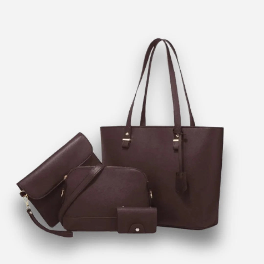 Women's PU Leather Plain Shoulder Bag