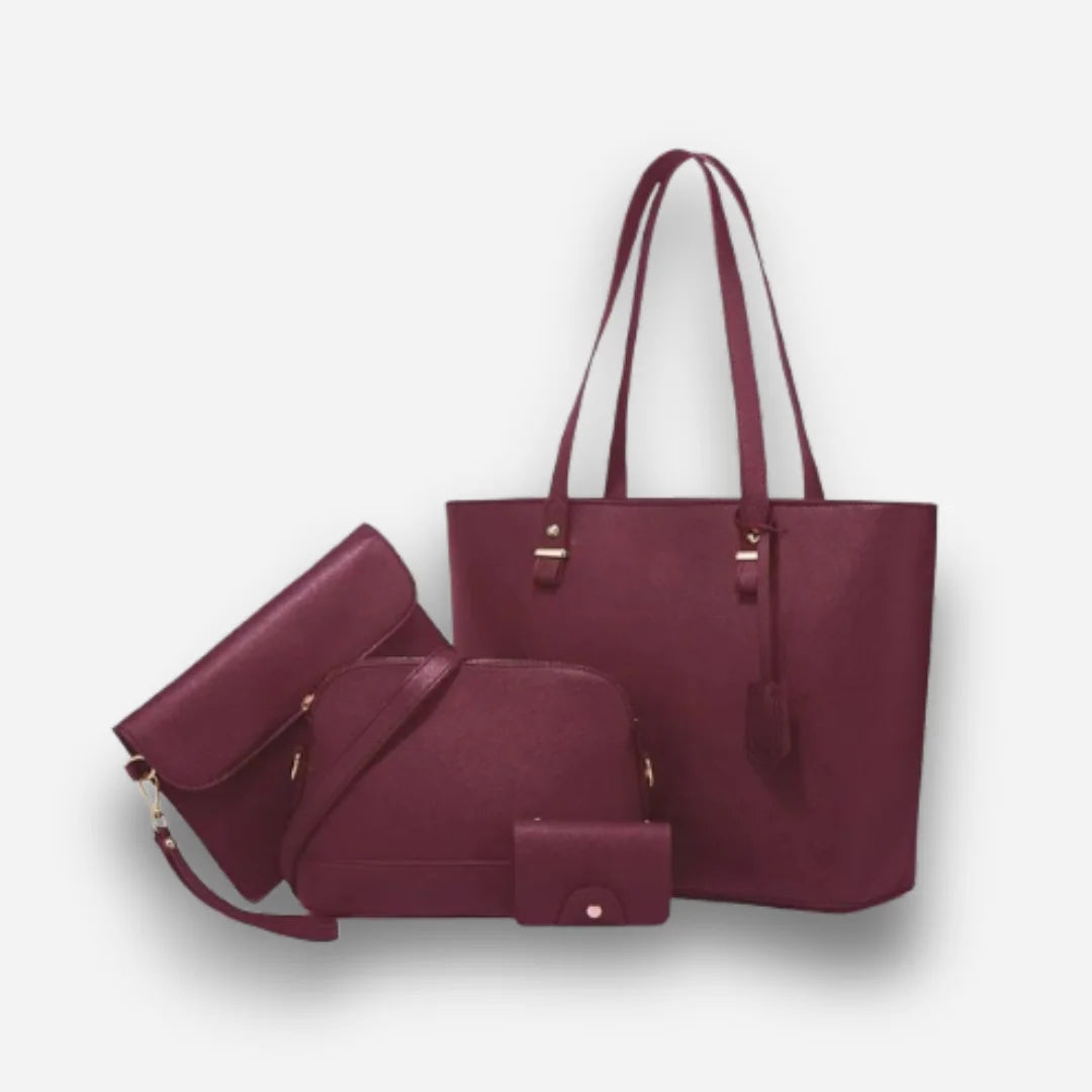 Women's PU Leather Plain Shoulder Bag