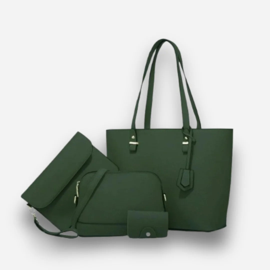 Women's PU Leather Plain Shoulder Bag